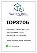 IOP3706 Assignment 4 (ANSWERS) Semester 2 2023 - DISTINCTION GUARANTEED