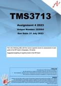 TMS3713 Assignment 4 (COMPLETE ANSWERS) 2023  (322504) - DUE 31 July 2023