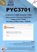 PYC3701 Assignment 1 (QUIZ ANSWERS) Semester 1 2024 (576226) - DUE 27 March 2024 