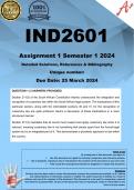 IND2601 Assignment 1 (COMPLETE ANSWERS) Semester 1 2024 - DUE 25 March 2024