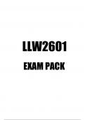LLW2601 EXAM PACK 