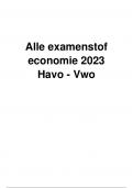 Economie Samenvatting ALLE examenstof HAVO en VWO 2024