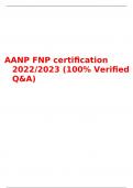 AANP FNP certification 2022/2023 (100% Verified Q&A)