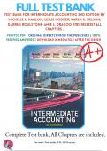 Test Bank For Intermediate Accounting 2nd Edition By Michelle L. Hanlon; Leslie Hodder; Karen K. Nelson; Darren Roulstone; Amie L. Dragoo 9781618533357 ALL Chapters .