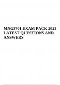 MNG3701 EXAM PACK 2023 QUESTIONS AND ANSWERS