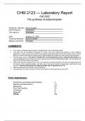 Lab 4 The synthesis of acetaminophen