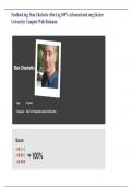 Feedback log: Stan Checketts vSim Log 100% Advanced med surg (Keiser University) Complete With Rationale