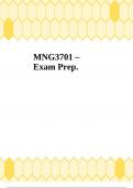 MNG3701 – Exam Prep.