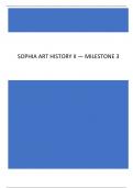 SOPHIA ART HISTORY II — MILESTONE 3