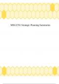 MNG3701 Strategic Planning Summaries