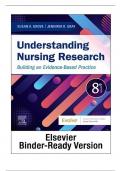 TEST BANK FOR UNDERSTANDING NURSING RESEARCH - 8TH EDITION BY SUSAN K GROVE & JENNIFER R GRAY||ISBN NO:10,0323826415||ISBN NO:13,978-0323826419||ALL CHAPTERS||COMPLETE GUIDE A+