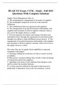 BUAD 331 Exam 1 UTK - Stank - Fall 2023 Questions With Complete Solutions