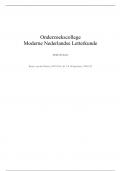 Portfolio Onderzoekscollege Moderne NL Letterkunde
