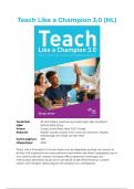 Teach like a Champion 3.0 - Samenvatting Hoofdstuk 1