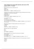 Chem 210 Final exam study guide Questions and Answers Well prepared 100% A+ Graded