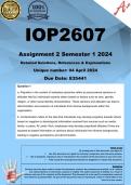 IOP2607 Assignment 2 (COMPLETE ANSWERS) Semester 1 2024 (835441) - DUE 4 April 2024
