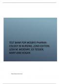 Test Bank for Mosbys Pharmacology in Nursing, 22nd Edition, Leda M. McKenry, Ed Tessier, Mary Ann Hogan.