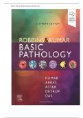 Robbins Basic Pathology 11th Edition Kymar Abbas Test Bank ISBN NO: 0323790186 All Chapters