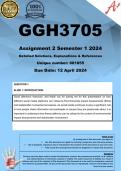 GGH3705 Assignment 2 (COMPLETE ANSWERS) Semester 1 2024 (681855) - DUE 12 April 2024