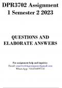 DPR3702 Assignment 2 Semester 2 2023 -DUE 31 August 2023