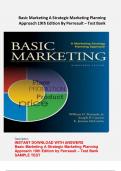 Basic Marketing A Strategic Marketing Planning Approach 19th Edition By Perreault – Test Bank