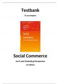 Study Efficiently with the Updated 2023 [Social Commerce Marketing, Technology and Management,Turban] Test Bank