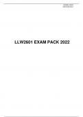 LLW2601 EXAM PACK 2022, University of South Africa (Unisa)