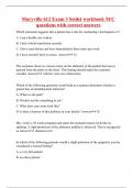 Maryville 612 Exam 3 Seidel workbook M/C questions with correct answers