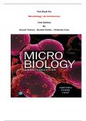Test Bank - Microbiology: An Introduction  13th Edition By Gerard Tortora , Berdell Funke , Christine Case | Chapter 1 – 28, Complete Guide 2023|