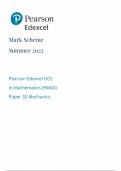 PEARSON EDEXCEL GCE IN MATHEMATICS (9MAO) PAPER 31 STATISTICS 2023 (MARK SCHEME)