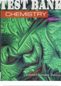 TEST BANK for Chemistry 10th Edition by Zumdahl Steven, Zumdahl Susan & DeCoste Donald. ISBN 9781337515658, ISBN-13 978-1305957404. (All Chapters 1-28)