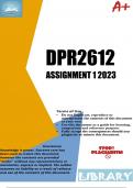DPR2612 Assignment 1 (DETAILED ANSWERS) 2023