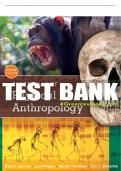 Test Bank For Essentials of Physical Anthropology - 10th - 2017 All Chapters - 9781305633810
