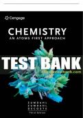 Test Bank For Chemistry: An Atoms First Approach - 3rd - 2021 All Chapters - 9780357363362