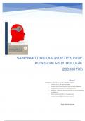 Samenvatting Psychologische diagnostiek in de gezondheidszorg -  Diagnostiek in de klinische psychologie (200300176)