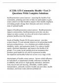 (C228) ATI-Community Health <Test 2> Questions With Complete Solutions