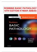 TEST BANK FOR ROBBINS BASIC PATHOLOGY  10TH EDITION KYMAR ABBAS