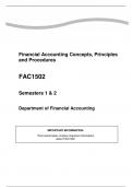 Financial_accounting_concepts Study Guide Latest 2023 Questions and 100 Correct & Complete Answers, Highly Recommended, Graded A
