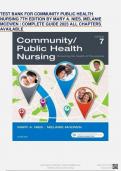 TEST BANK FOR COMMUNITY PUBLIC HEALTH NURSING 7TH EDITION BY MARY A. NIES, MELANIE MCEWEN | COMPLETE GUIDE 2023 ALL CHAPTERS AVAILABLE