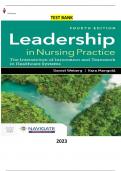 Leadership in Nursing Practice-The Intersection of Innovation and Teamwork in Healthcare Systems 4th Edition by Daniel Weberg, Kara Mangold - Complete Elaborated and Latest. All Chapters 1-15 included updated for 2023.