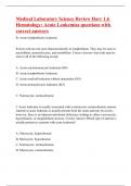 Medical Laboratory Science Review Harr 1.6 Hematology: Acute Leukemias questions with correct answers