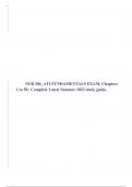 NUR 206_ATI FUNDAMENTALS EXAM, Chapters 1 to 58 | Complete Latest Summer 2023 study guide.