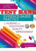 Evidence-Based Practice for Nursing and Healthcare Quality Improvement by LoBiondo, Haber  and Titler  (Complete 17 Chapters). TEST BANK
