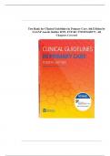 TEST BANK For Clinical Guidelines in Primary Care 4th Edition By Hollier | Chapter 1 - 19 | 100 % Complete