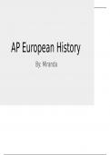 AP European History Exam Review Slides 