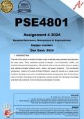 PSE4801 Assignment 4 (COMPLETE ANSWERS) 2024 