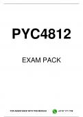 PYC4812 EXAM PACK 2024