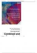 Cambridge IGCSE Combined and Coordinated Sciences Biology Workbook