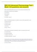 NSG 533 Advanced Pharmacology Test 1 Week 4| 45 questions and answers