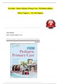 Burns’ Pediatric Primary Care, 7th Edition, TEST BANK By Dawn Garzon Maaks, Nancy Starr| Verified Chapter's 1 - 46 | Complete